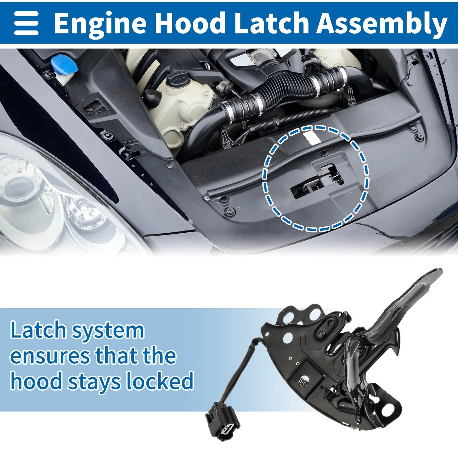 Hood Latch Assembly for Nissan Altima (2013–2015) No. 656013TA0A/656019HP0D