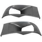 Set of 2 Silver Headlamp Bezels for Chevrolet GMC C4500 C5500 (2003–2009)