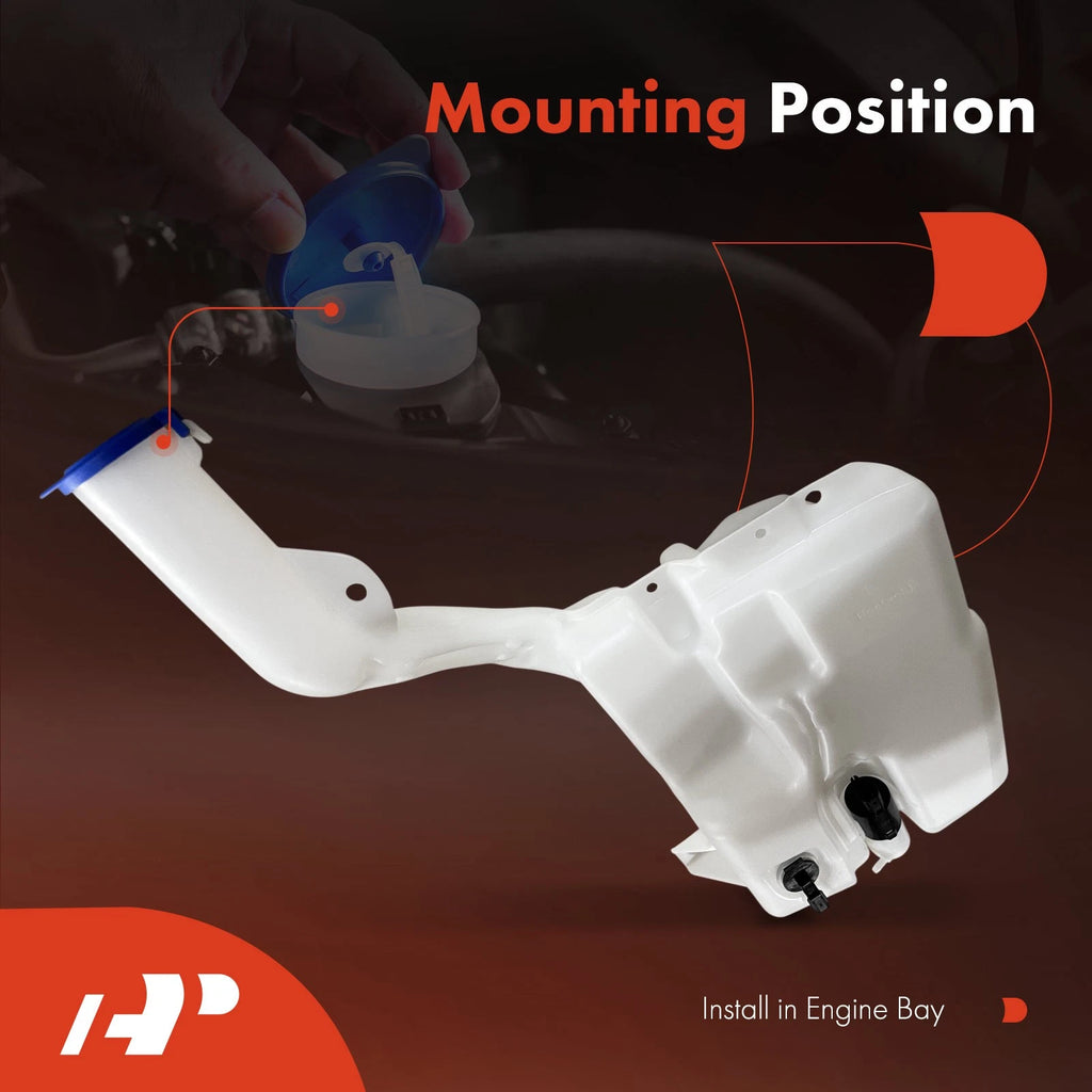 Windshield Washer Reservoir with Pump & Sensor for Ford Fusion (2006-2012)