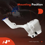 Windshield Washer Reservoir with Pump & Sensor for Ford Fusion (2006-2012)