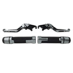 Titan Extendable Brake Clutch Levers Grips Set for Suzuki GSX1400 (2001-2008)