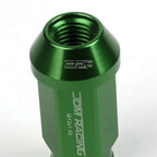 20X M12 X 1.5 Locking Lug Nuts for Racing Rim/Wheel (Tuner, Green)