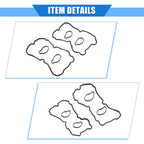 Valve Cover Gasket Kit for Subaru Forester (2004–2013) Rubber Black
