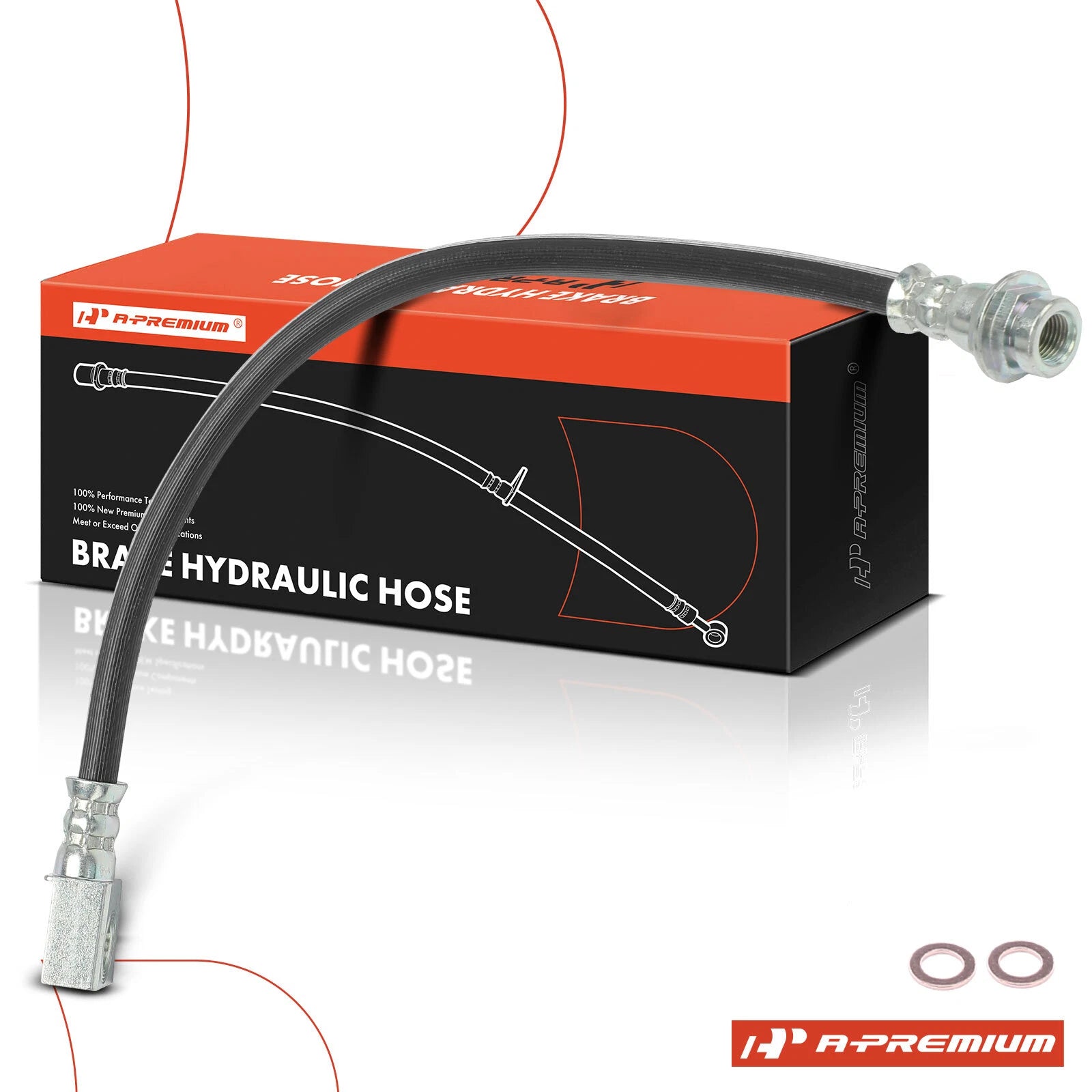 Rear Passenger Brake Hydraulic Hose for Jeep Wrangler TJ (2003–2006)