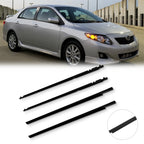 Set of 4 Door Weatherstrip Seals for Toyota Corolla (2009–2012)