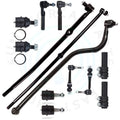 Set of 13 Front Lower Upper Ball Joints Tie Rod Ends for Dodge Ram 1500 (2000–2001)