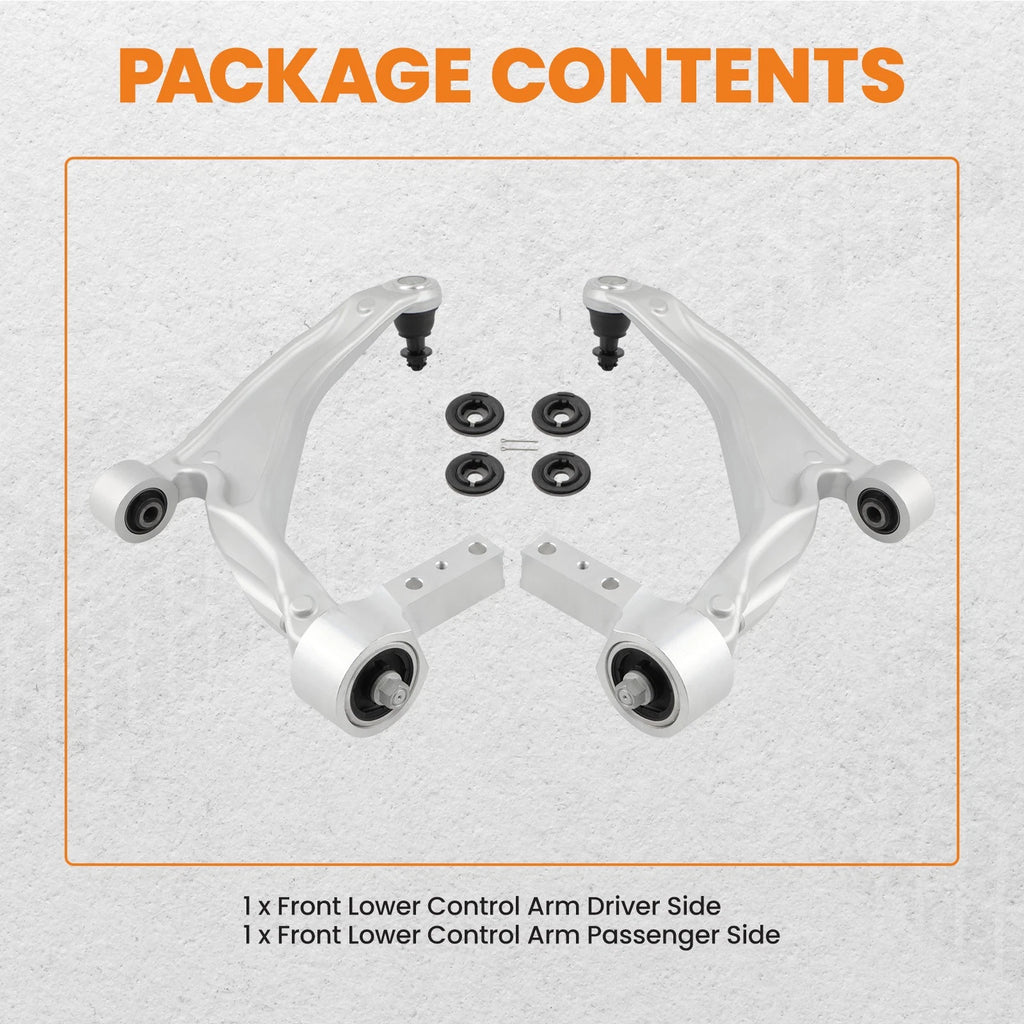 Front Lower Control Arms w/Ball Joint for 2009-2015 Honda Pilot (2pc)