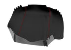 Leather Synthetic Console Armrest Cover for GMC Yukon (2003–2009) Black Red Stitch