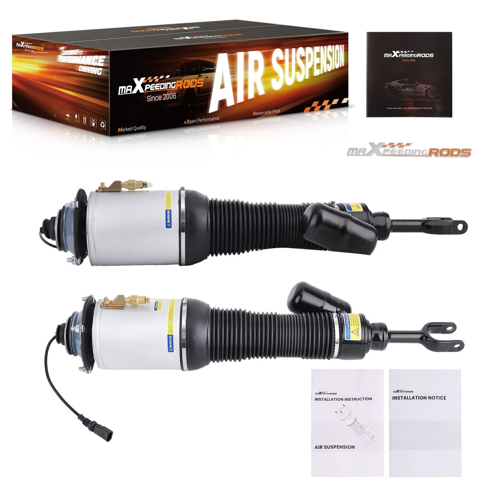 Front Pair Air Spring Bag Struts for Bentley Flying Spur (2006–2020)
