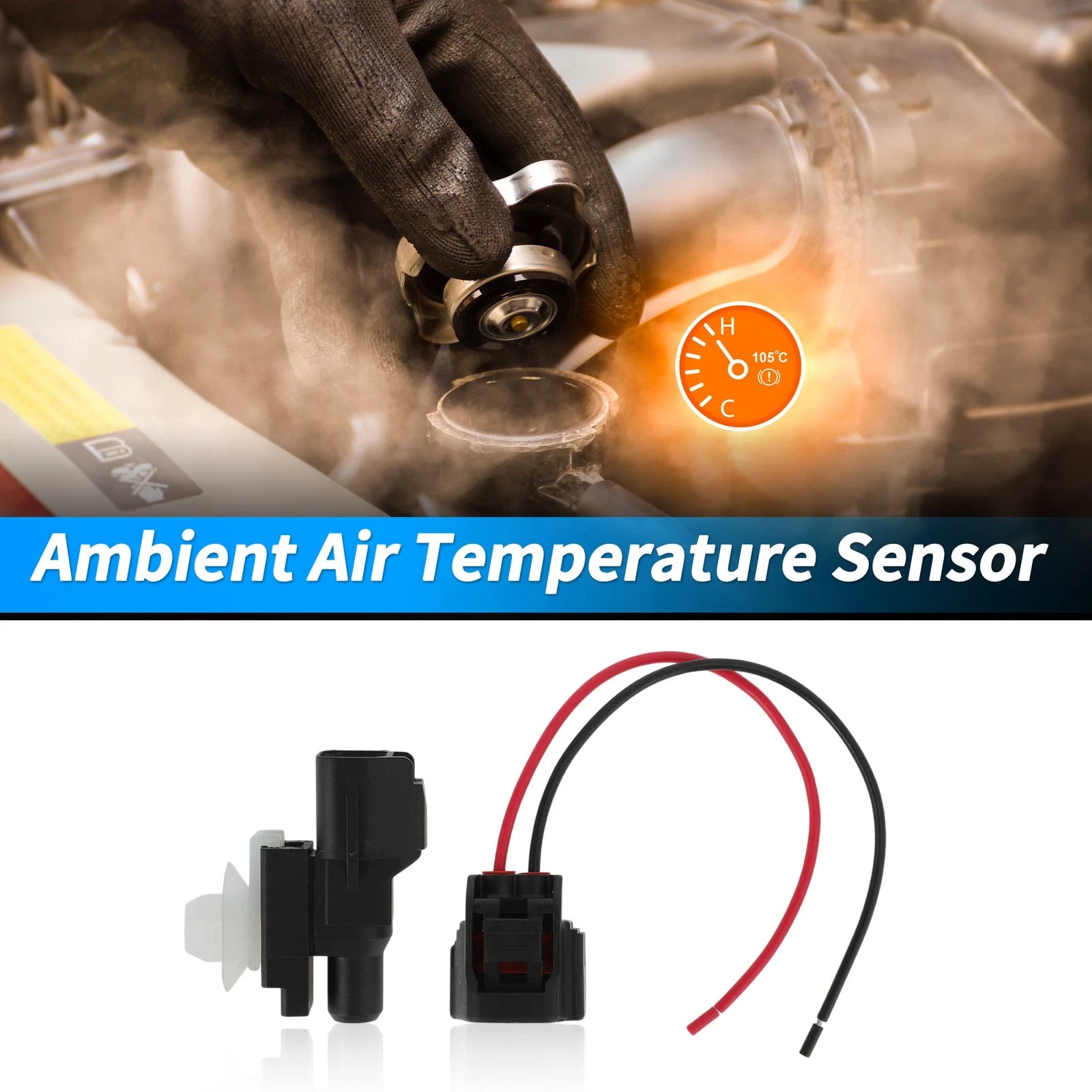 Ambient Air Temperature Sensor with Connector Pigtail for Toyota (2000–2006)