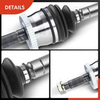 Set of 4 Front CV Axles with Hub Bearings for Jeep Grand Cherokee (1999–2004)