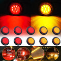 10X Red Amber LED Round Tail Side Marker Light for Peterbilt Trailer