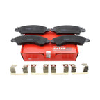 Set of 4 TRW Pro Front Ceramic Brake Pads with Clips for Cadillac Chevrolet GMC