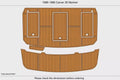EVA Foam Teak Deck Floor Mat for Carver 36 Mariner (1987)