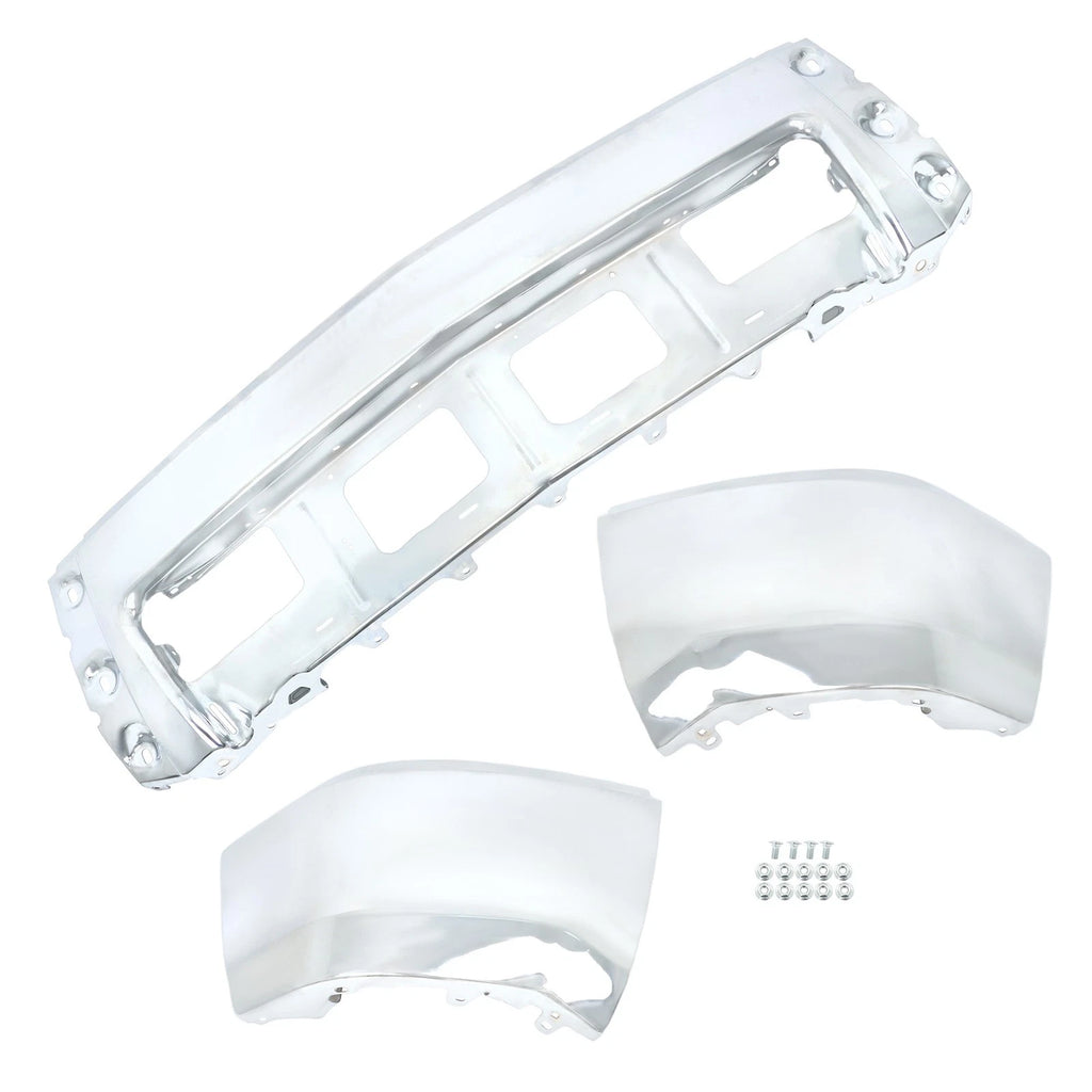 Chrome Split-Type Front Bumper for Chevrolet Silverado 1500 (2014-2015)