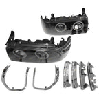 Black Halo Headlights with LED for Landcruiser FJ80R FZJ80 (1990–1992)