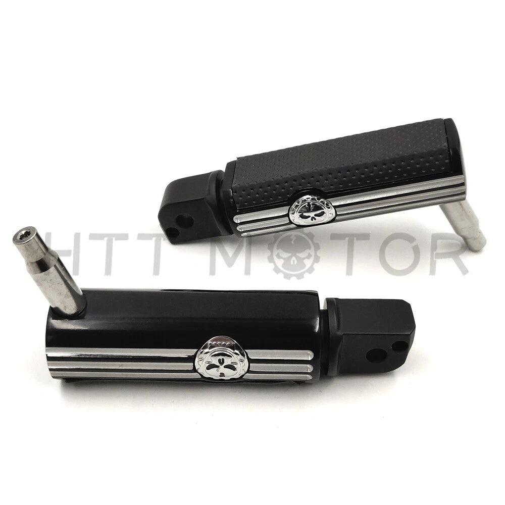 Defiance Footpegs for Harley Davidson Softail Slim FLSL (2018–Present) Black Anodized
