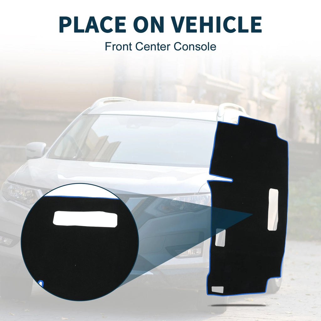 Dashboard Cover Mat for Nissan Serena C28 (2015–2024) Black Blue Set