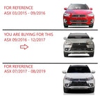 Front Bar Grille With Fog Light Mount Right Side for Mitsubishi ASX (2010–2017)