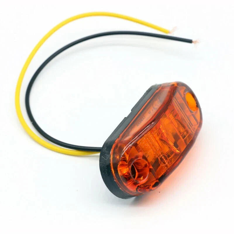 4x LED Front Side Marker Indicator Light 12V 24V for Car Truck Van Trailers