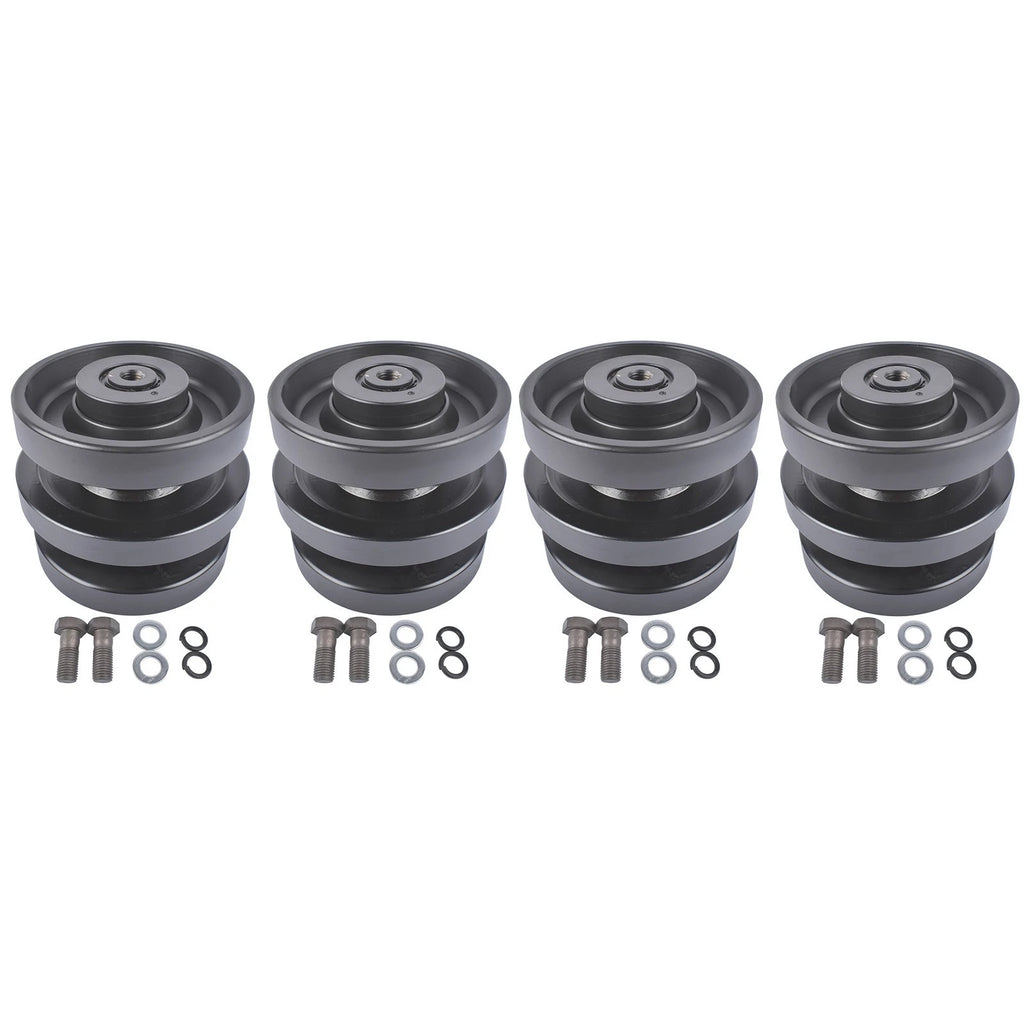 Set of 4 Bottom Rollers for Bobcat Skid Steer Loader (T140-T550)