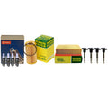 Set of 4 Denso Coils & Double Platinum Spark Plugs Tune-Up Kit for A4
