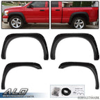 Set of 4 Fender Flares for Ram 1500 2500 3500 (2002–2008) Pocket Rivet Style