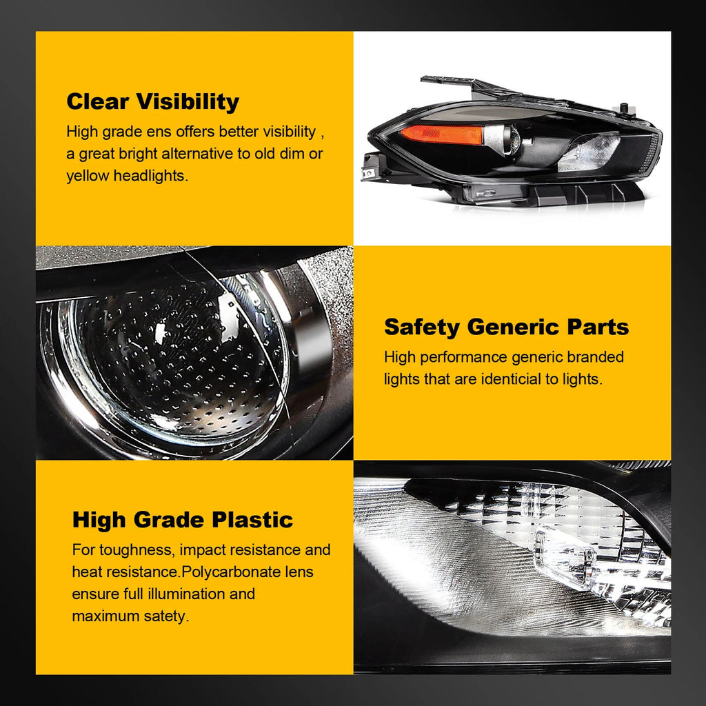 Headlight Assembly for Dodge Dart (2013–2016) Left & Right