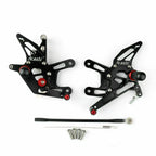 Black Racing Rearsets Footpegs for Kawasaki Ninja ZX10R ZX1000 (2011–2015) #8
