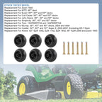 Set of 6 Heavy Duty Mower Deck Wheels for RZT50 RZT54 LT1050 SLT1554
