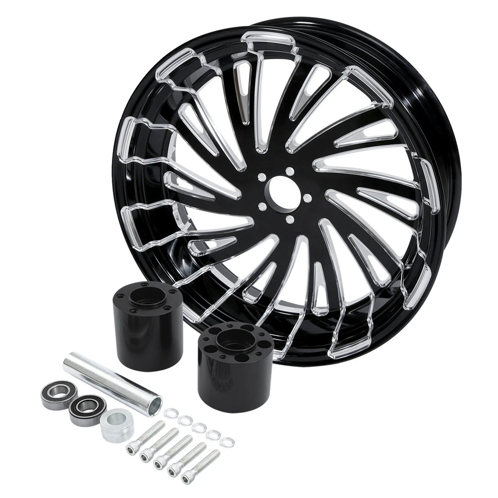 Set of 2 Wheels for Harley Electra Glide (2009–2025) - 21" Front, 18" Rear