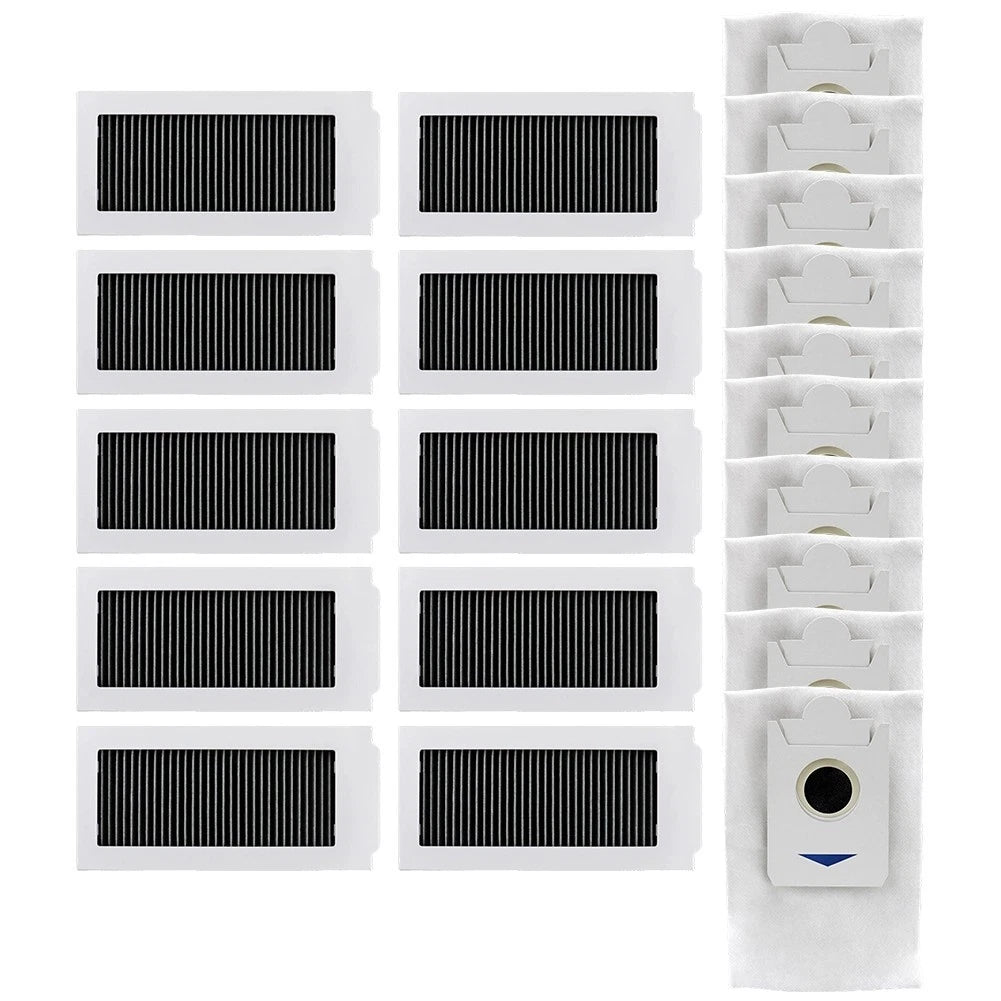 Set of 8 Filters & Dust Bags for ECOVACS X5 OMNI X5 PRO Robot Vacuum
