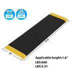 Aluminum Threshold Ramp 10L x 31.5IN - 600lbs Load Capacity Anti-Slip