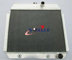 3 Row Aluminum Radiator + Fan for Chevy 1951-1954