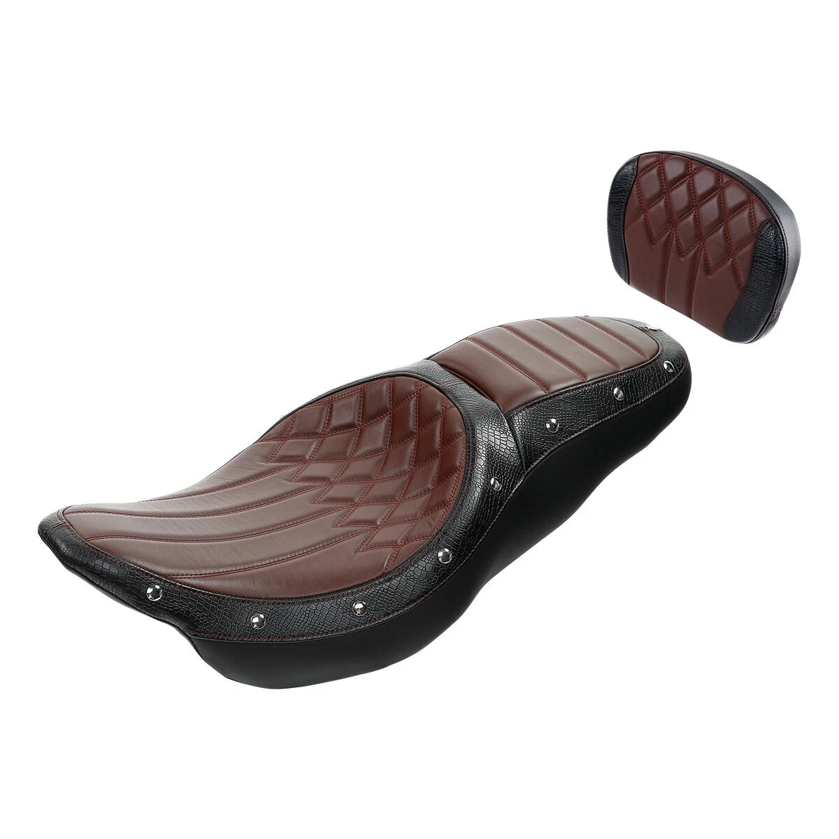 Seat & Backrest Pad for Harley Touring Street Glide (2009–2023)
