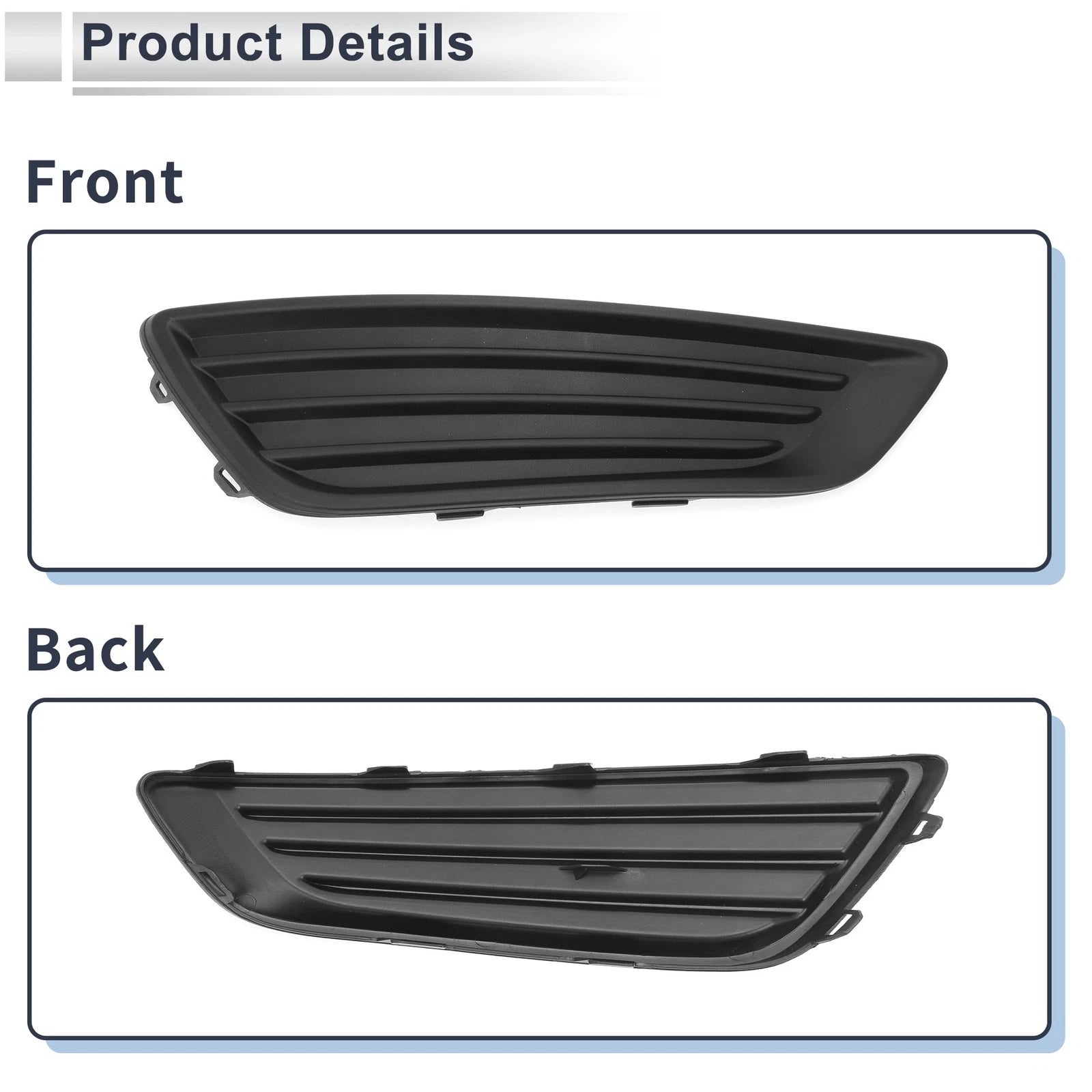 1 Pc Fog Light Grill for Ford Focus (2015–2018) No.F1EB19952AA