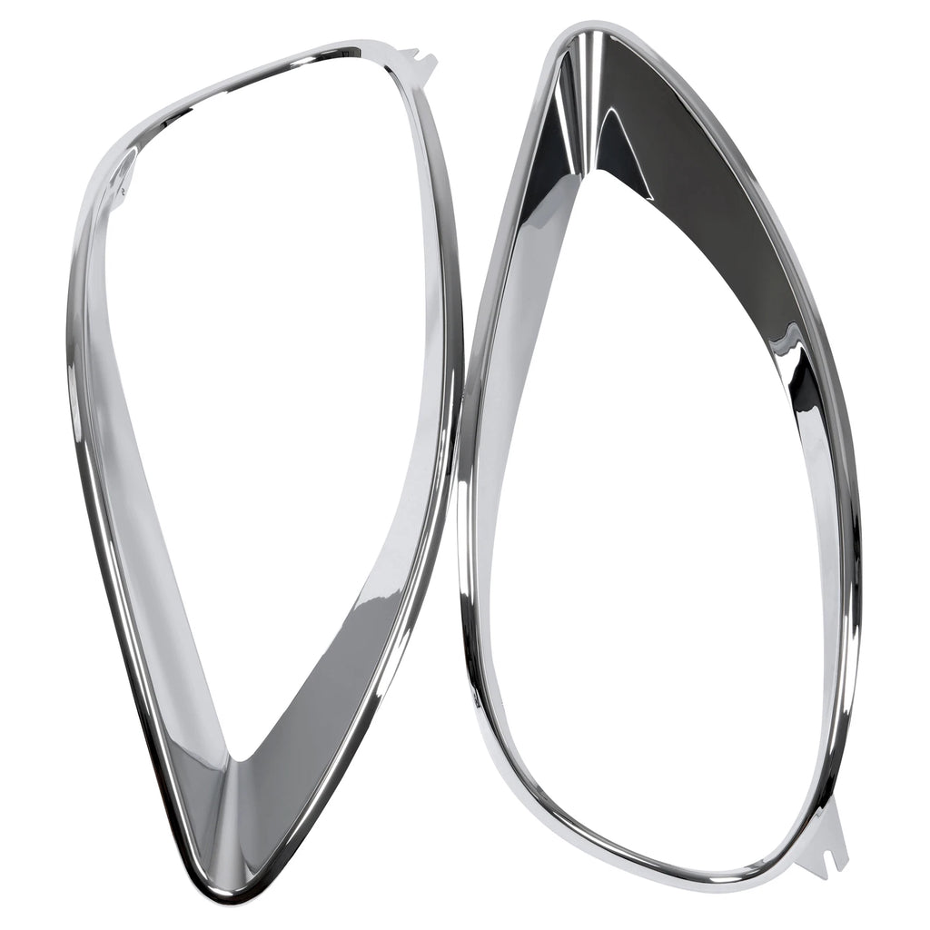 Set of 2 Chrome Headlight Bezel Trim for Freightliner Columbia (2001–2017)