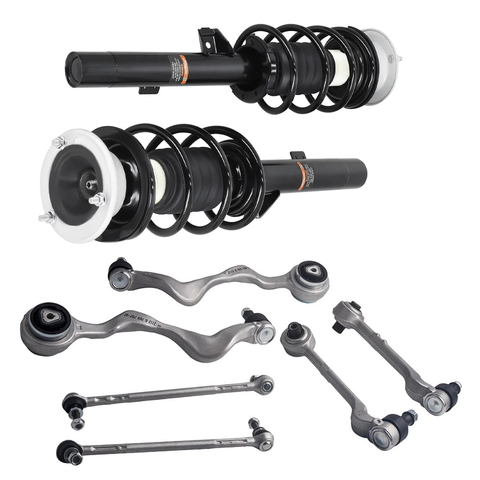 Front Struts Coil Spring Assembly Control Arms for BMW 330i 323i (2006–2010)