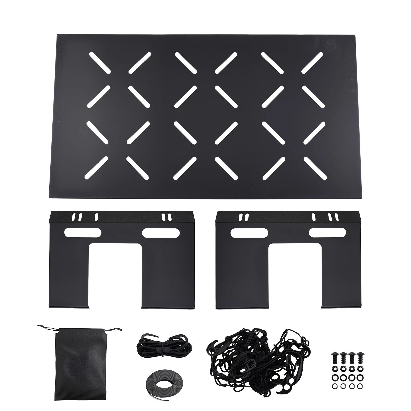 Cargo Shelf Rack with Stretch Net for Jeep Wrangler JK JL (2007–2026)