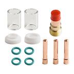 Tig Welding Torch Gas Lens Glass Cup Kit 12Pcs for Wp 17/18/26