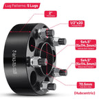 Set of 4 Hub Centric Wheel Spacers for Ford Granada (1975-1980)
