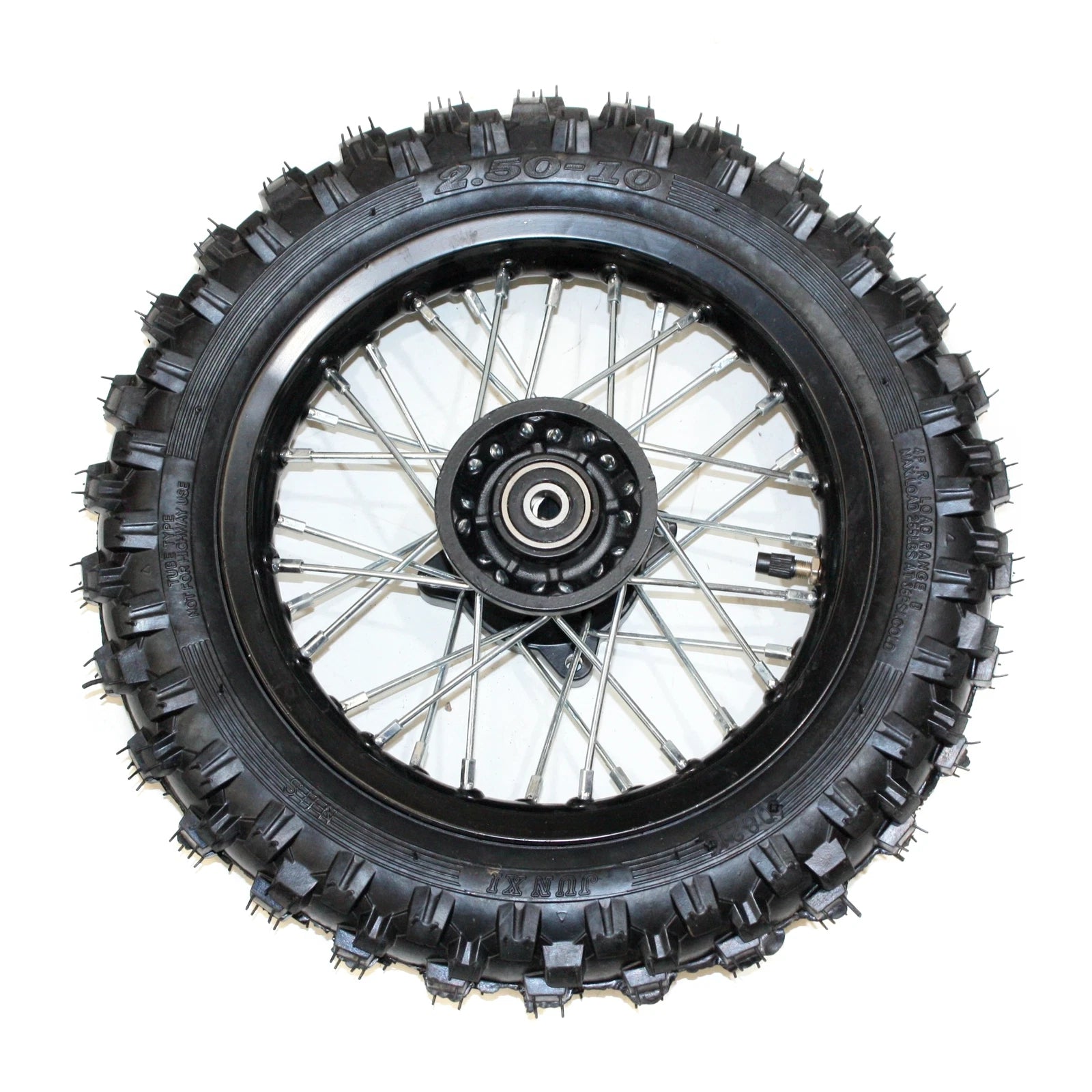 2.50-10 Front Wheel Rim + Knobby Tire for PIT PRO Dirt Bike