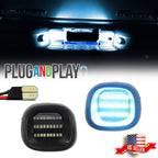 2X Ice Blue LED Rear License Plate Light for Blazer S10 (1982–2005)