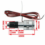 Blue LED Turn Signal Lights for Motorcycle (Grip Bar End)