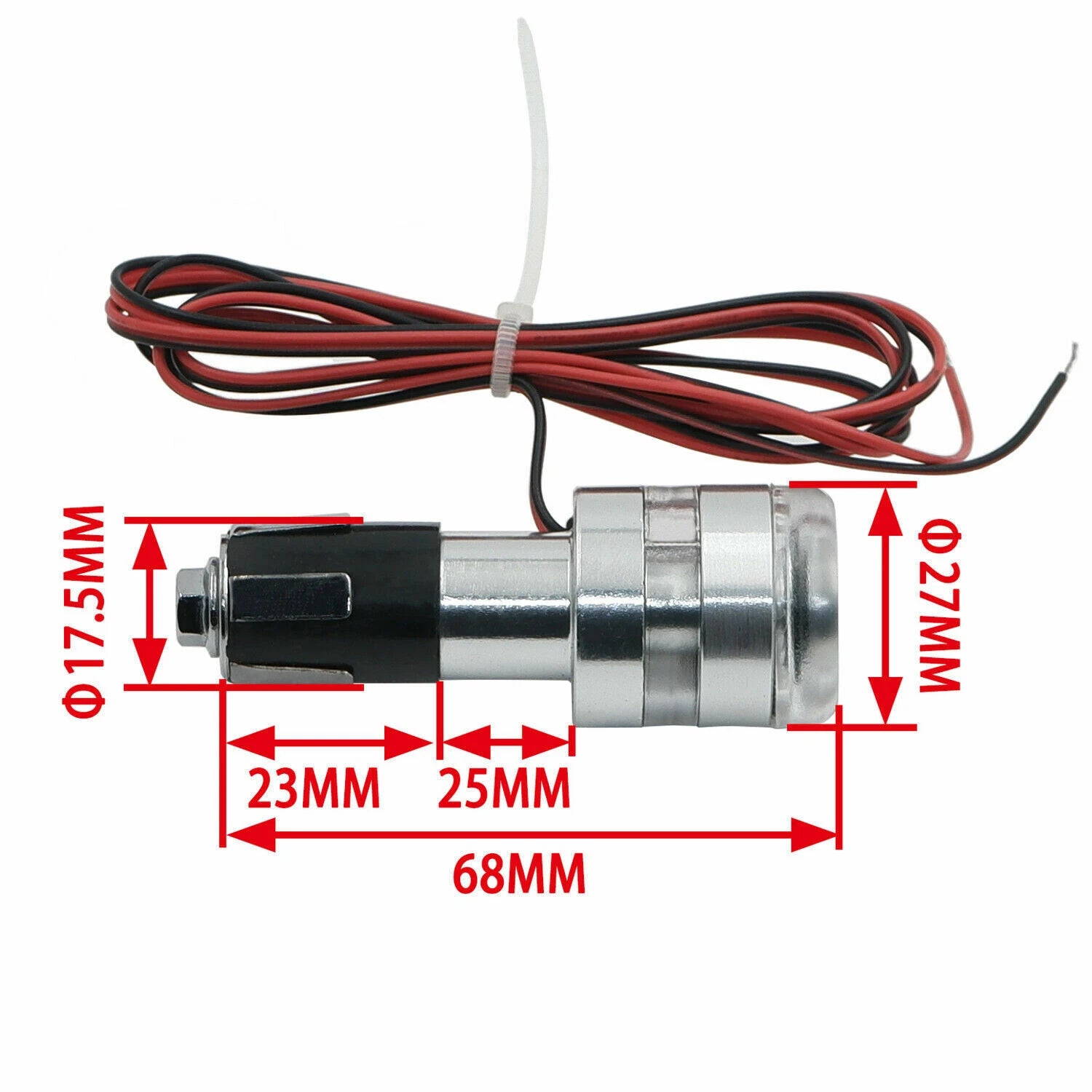 Blue LED Turn Signal Lights for Motorcycle (Grip Bar End)