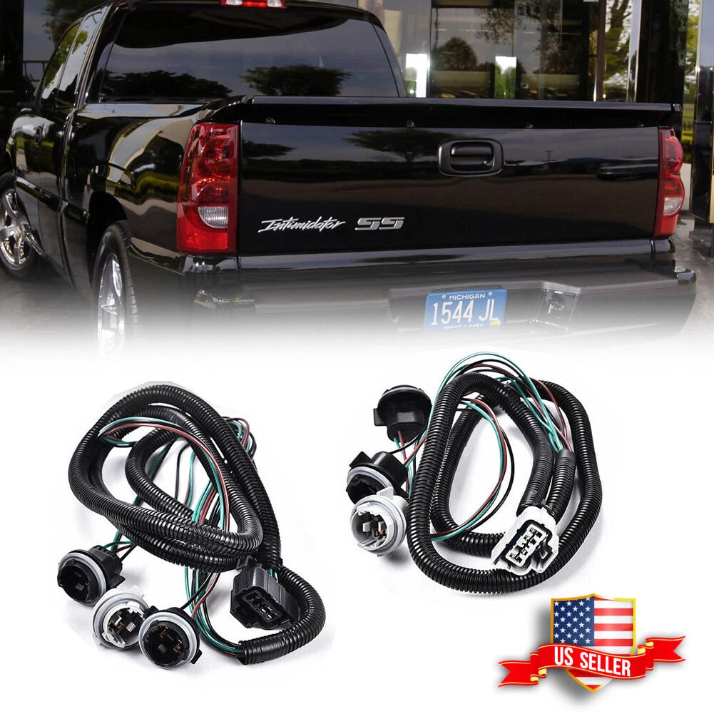 Tail Light Harness Pair for Chevy Silverado 1500 2500 HD 3500 (2003–2007)