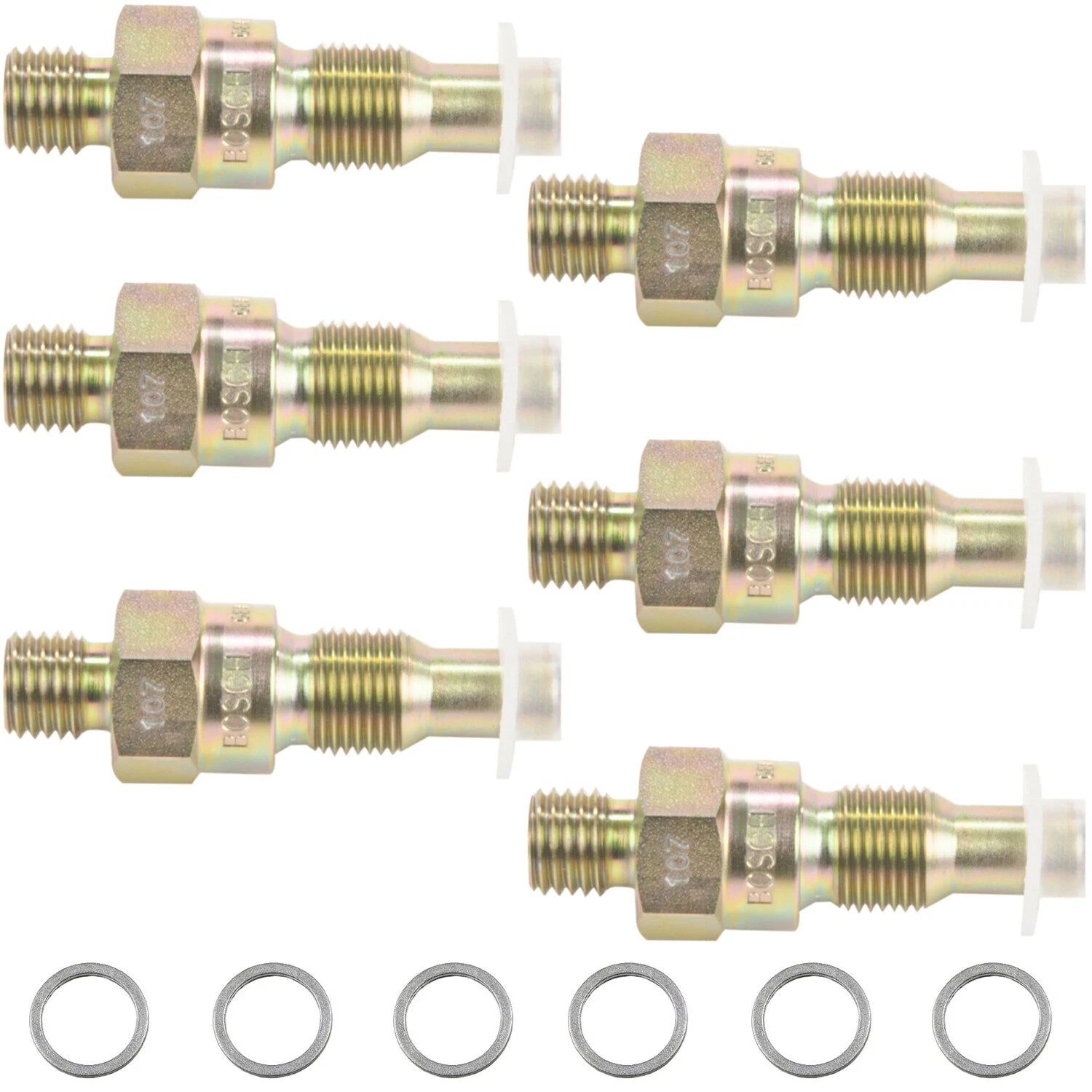 Set of 6 Fuel Injector Nozzles for Mercedes W108 W113 (1968–1972) 0437004002