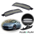 2X Clear White LED Front Side Marker Lights for Mazda MX-5 Miata