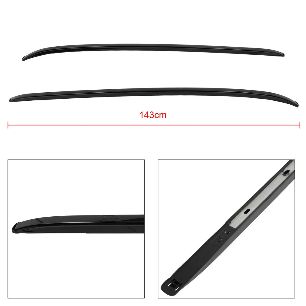 Roof Rack Side Rail for Honda CR-V (2023) Black Aluminum Cargo Carrier
