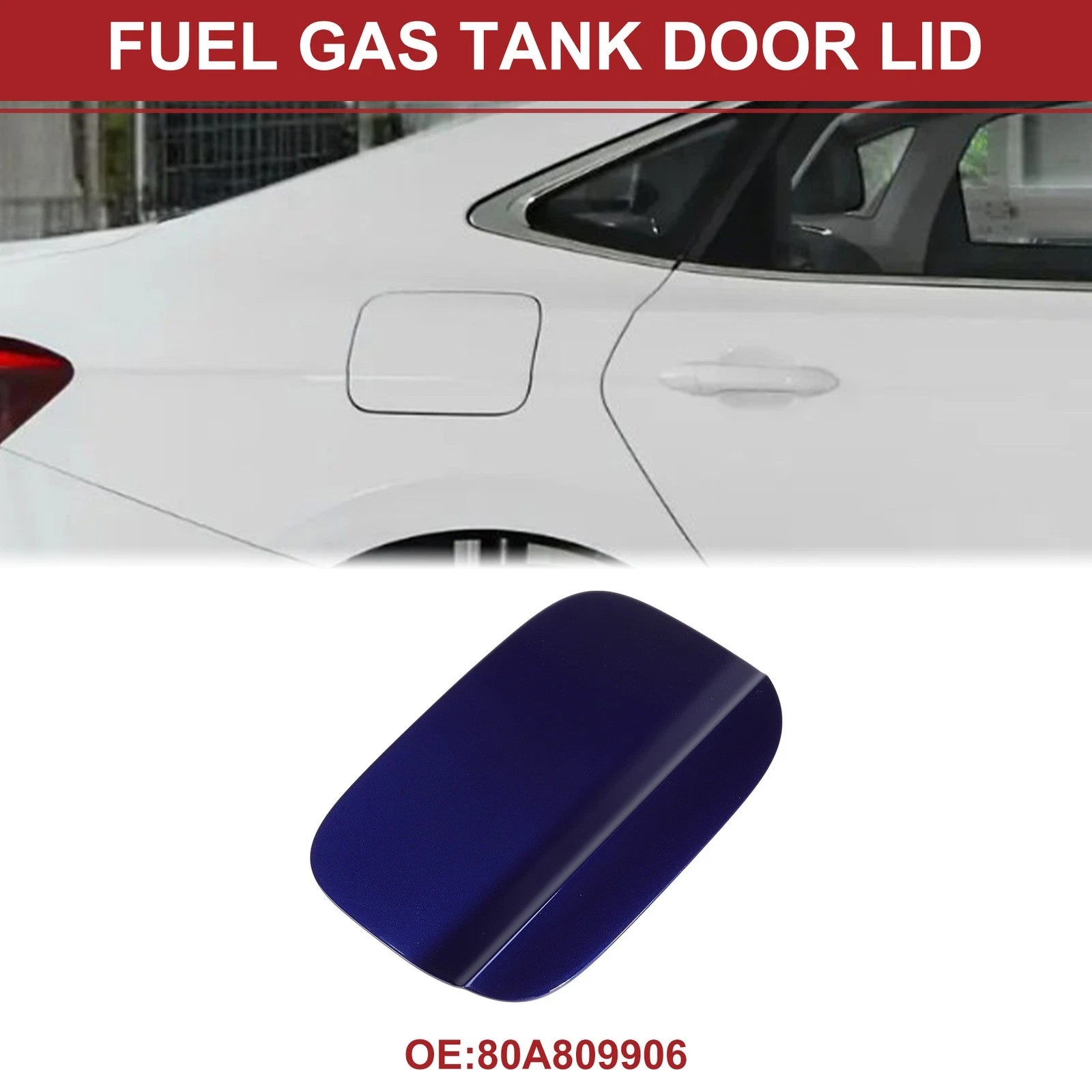 Fuel Tank Door Cap for Audi Q5 (2018–2024) Fuel Filler Flap Cover Blue